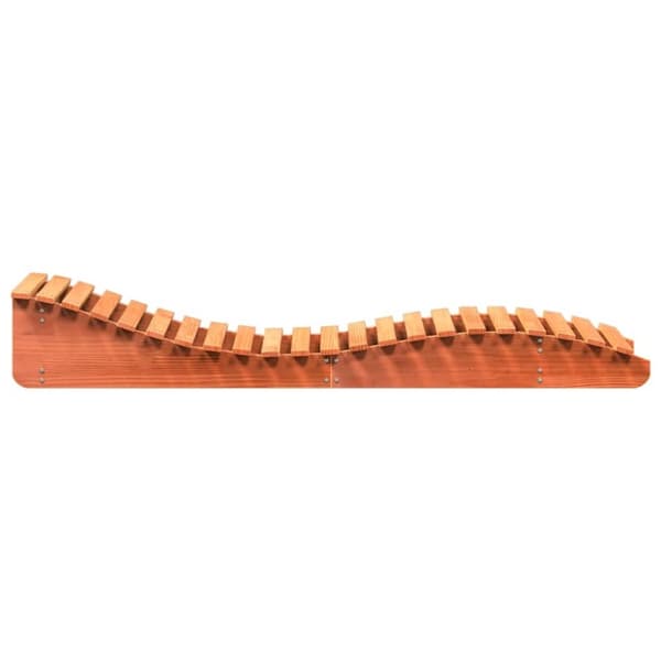 vidaXL Solseng voksbrun 205x70x31,5 cm heltre furu