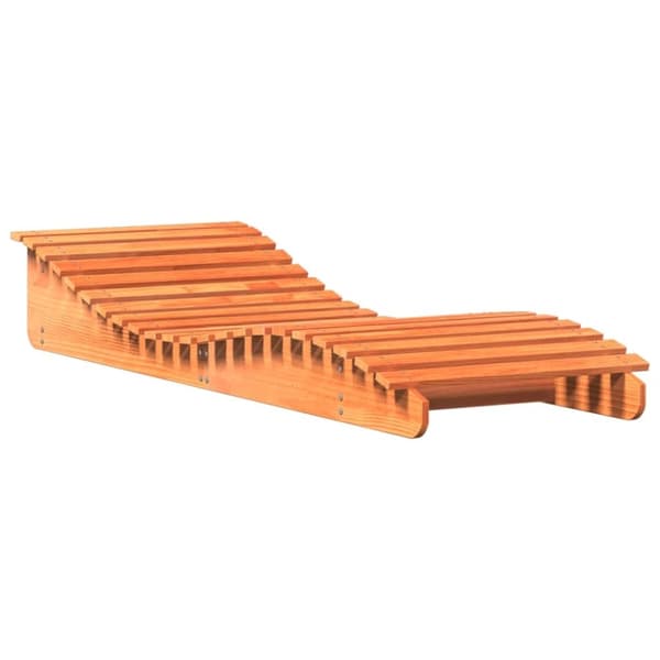 vidaXL Solseng voksbrun 205x70x31,5 cm heltre furu