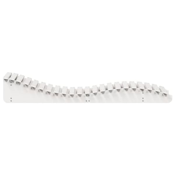 vidaXL liggestol 205x60x31,5 cm massivt fyrretræ hvid