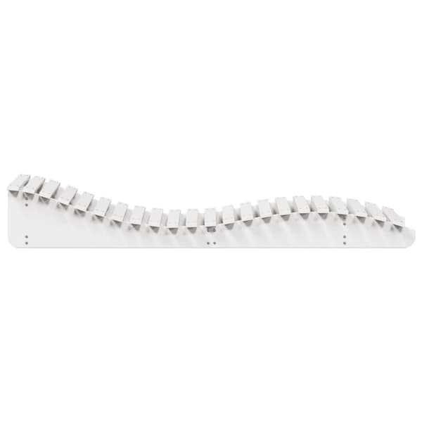 vidaXL liggestol 205x70x31,5 cm massivt fyrretræ hvid