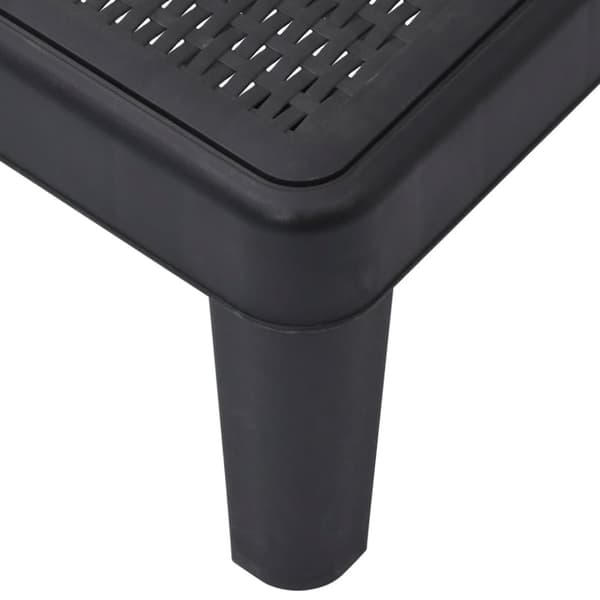 vidaXL Høydejusterbar solseng 4-veis 155,5x57x28 cm polypropylen