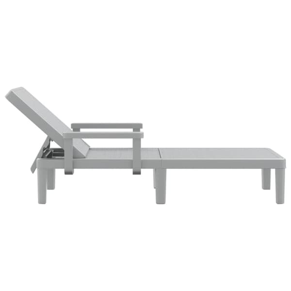 vidaXL liggestol 155,5x57x28 cm højdejusterbar polypropylen