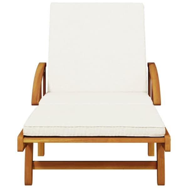 vidaXL Solsenger 2 stk med bord heltre akasie