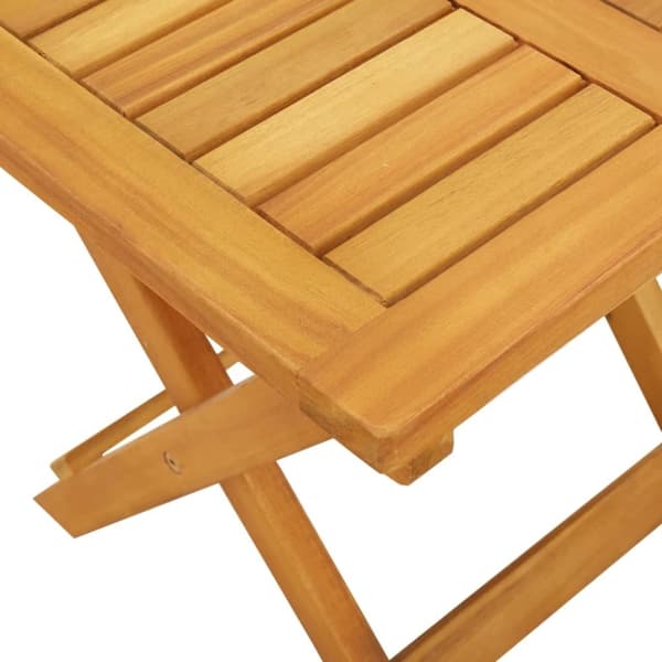 vidaXL Solsenger 2 stk med bord heltre akasie
