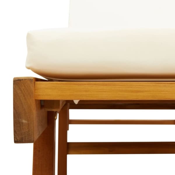 vidaXL Solsenger 2 stk med bord heltre akasie