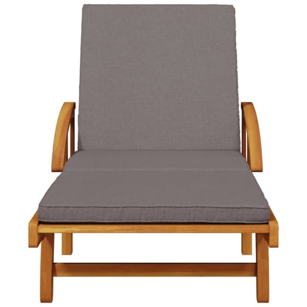 vidaXL Aurinkotuolit 2 kpl pehmusteella 200x68x83 cm täysi akasiapuu