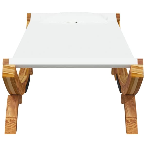 vidaXL loungeseng 100x188,5x44 cm bøjet træ cremefarvet -  Havesenge
