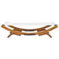 Miniatyrbillede 5 af 7: vidaXL loungeseng 100x188,5x44 cm bøjet træ cremefarvet -  Havesenge