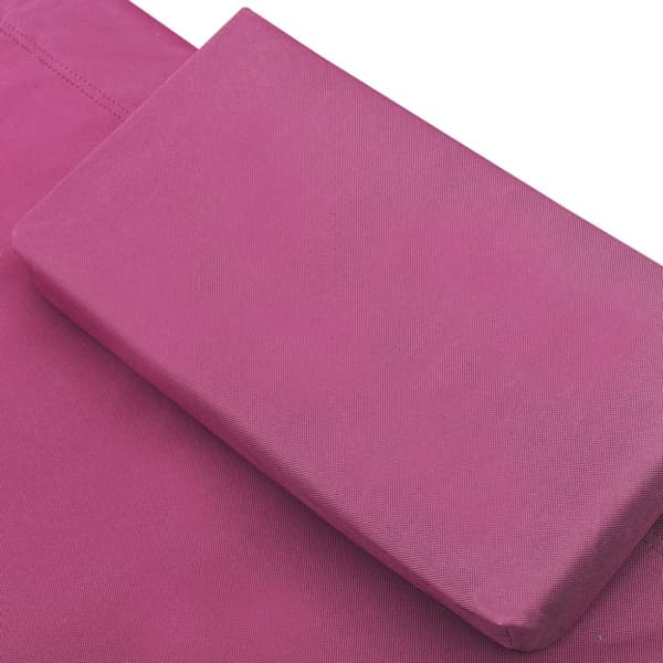 Utesängar - Living Solsäng med tak & kuddar rosa