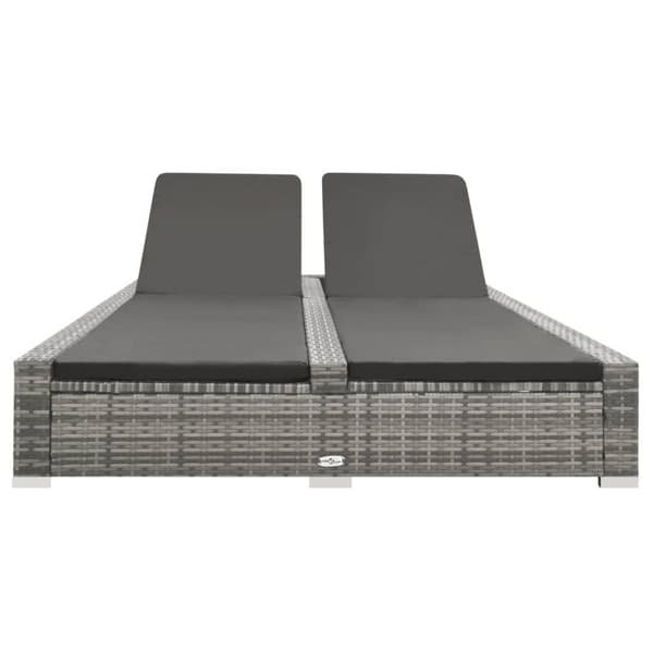 Dubbel solsäng konstrotting grå - Solsäng - Solsängar - Home & Living