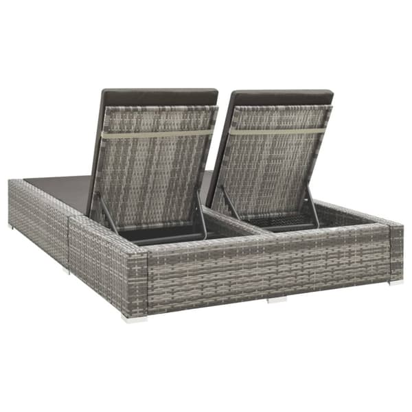 Dubbel solsäng konstrotting grå - Solsäng - Solsängar - Home & Living