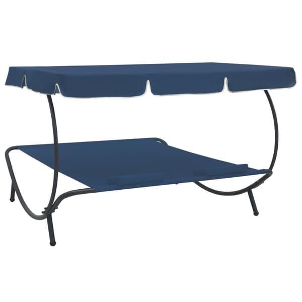 Loungeseng med baldakin og puder blå - Loungeseng - Loungesenge - Home & Living