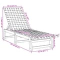 Miniatyrbilde 7 av 8: vidaXL Solsenger 2 stk med bord svart heltre akasie