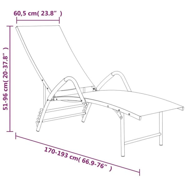 Solsäng textilen och aluminium grön