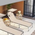 Miniatyrbillede 4 af 10: Lounge Bed - Lounge Bed - Med nakkestøtte, markise og justerbar ryglæn - Taupe