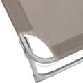 Miniatyrbillede 2 af 10: Lounge Bed - Lounge Bed - Med nakkestøtte, markise og justerbar ryglæn - Taupe