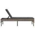 Miniatyrbillede 7 af 11: vidaXL liggestol med hynde 55x200x44 cm polyrattan grå