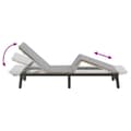 Miniatyrbillede 10 af 11: vidaXL liggestol med hynde polyrattan beige