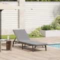 Miniatyrbillede 2 af 11: vidaXL liggestol med hynde polyrattan beige