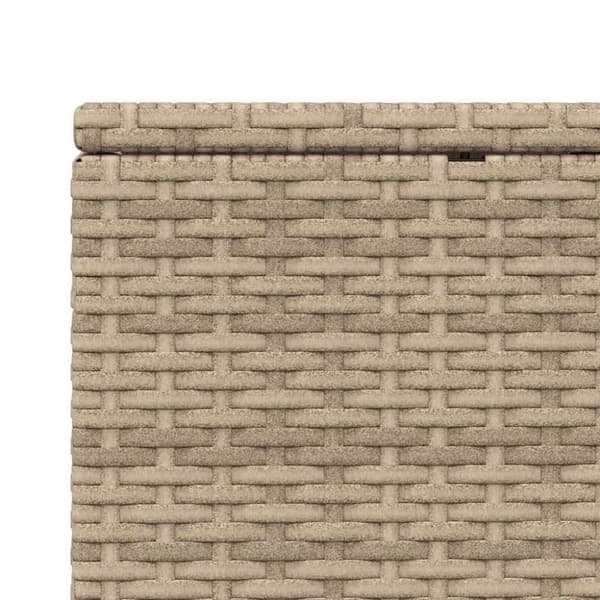vidaXL solseng med flydende hynde polyrattan beige