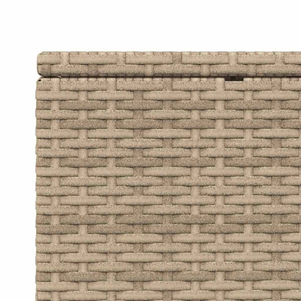 vidaXL solseng med flydende hynde polyrattan beige