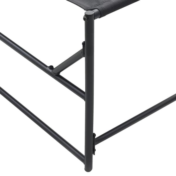 vidaXL Hage Solbed - Antrasitt - 200x74x73 cm - Stål & Textilene