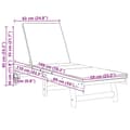 Miniatyrbild 10 av 10: vidaXL Sol Lounger Set om 2 Brun, Röd