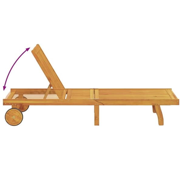 vidaXL Solseng med bord heltre akasie