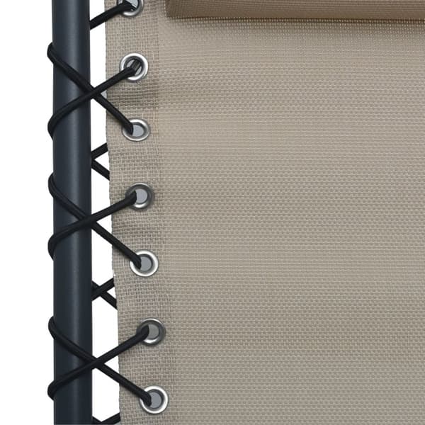 Hopfällbar solstol taupe textilene