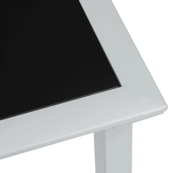 Solsängar 2 st med bord aluminium svart