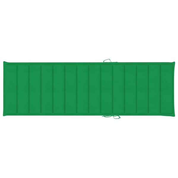 Solsäng med dyna massivt akaciaträ