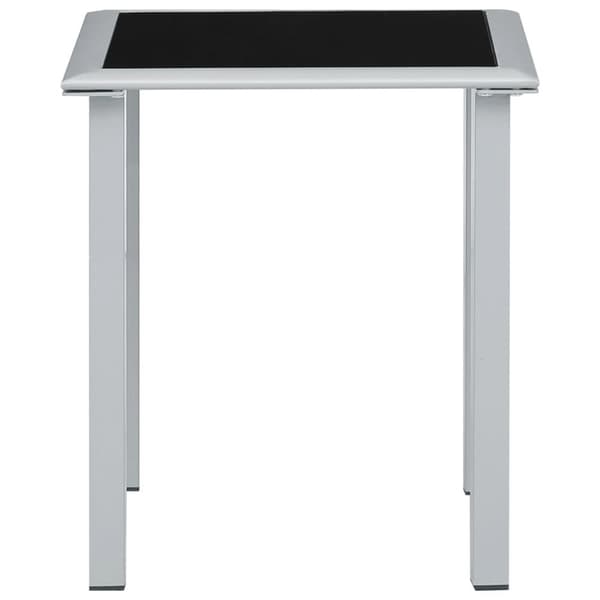 Solsängar 2 st med bord aluminium gräddvit