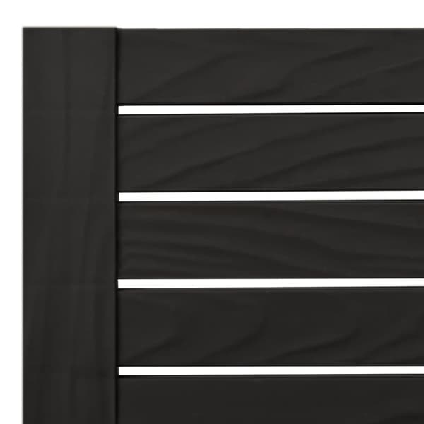 Solsängar 2 st svart 155x58x83 cm polypropylen