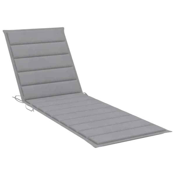 Solsäng med dyna massivt akaciaträ