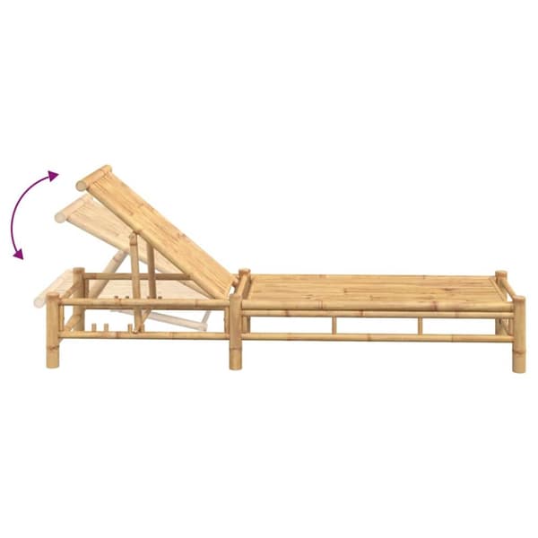 Solsäng 55x199x30 cm bambu