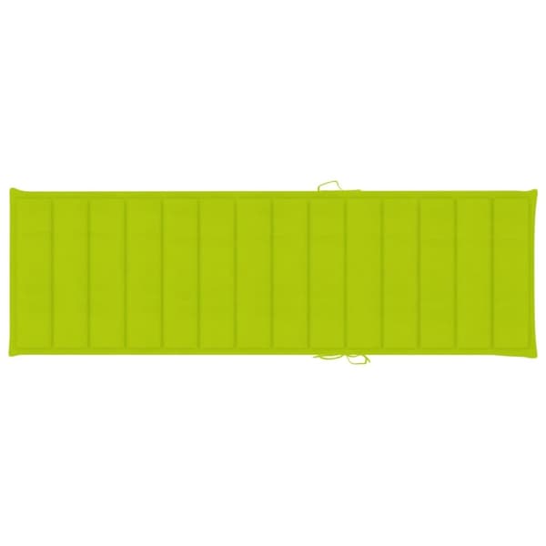 Solsäng med dyna massivt akaciaträ