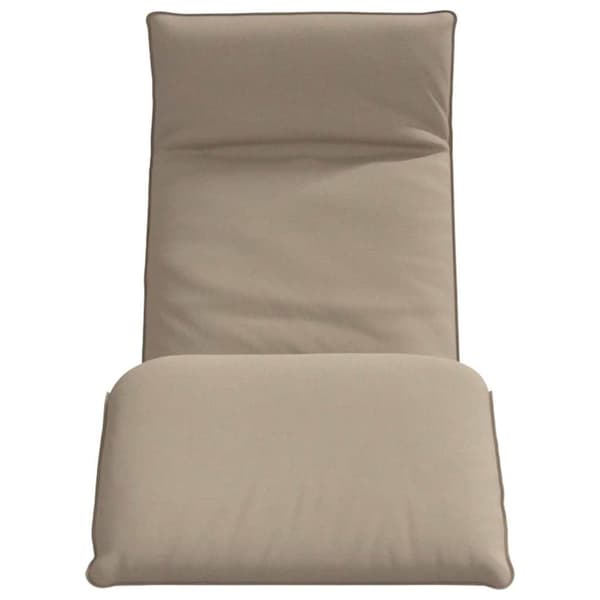 Hopfällbar solstol Taupe 175x54x8,5 cm Oxford tyg