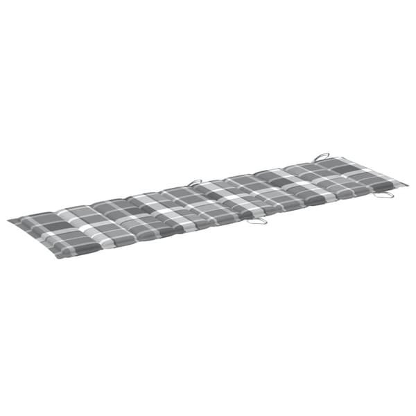 Solsäng med dyna massivt akaciaträ