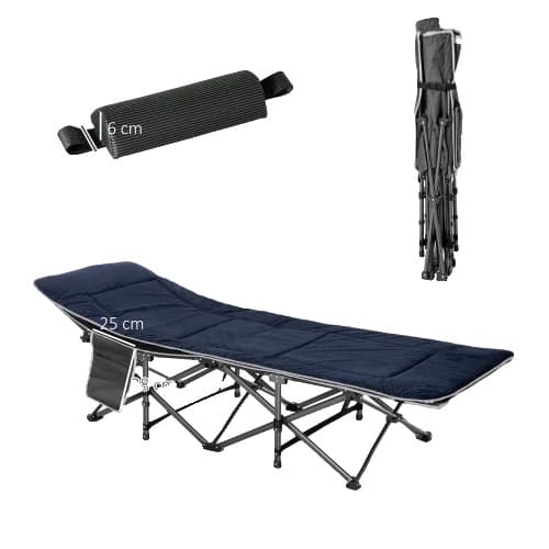 Leirintävuode, kannettava ja taitettava muotoilu, kaksipuolinen mukavuus, painokapasiteetti 150 kg