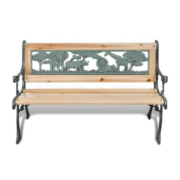 vidaXL Hagebenk for barn 84 cm tre