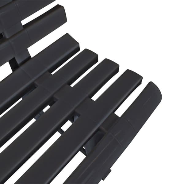 vidaXL Hagebenk 145,5 cm plast antrasitt
