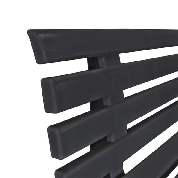 vidaXL Hagebenk 145,5 cm plast antrasitt