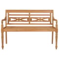 Miniatyrbilde 2 av 5: vidaXL Bataviabenk 120 cm teak