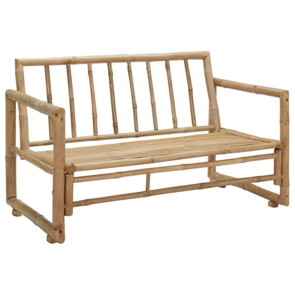 vidaXL 2-personers havesofa med hynder bambus
