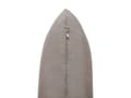 Miniatyrbild 10 av 11: Trädgårdsbänk Ljust Eukalyptusträ Taupe Dynor Utomhus 2-sits Justerbara Armstöd