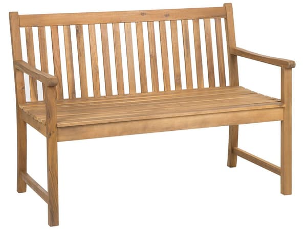 Klassisk Trädgårdsbänk för 2 Personer 120 cm med Certifierat Acacia Trä