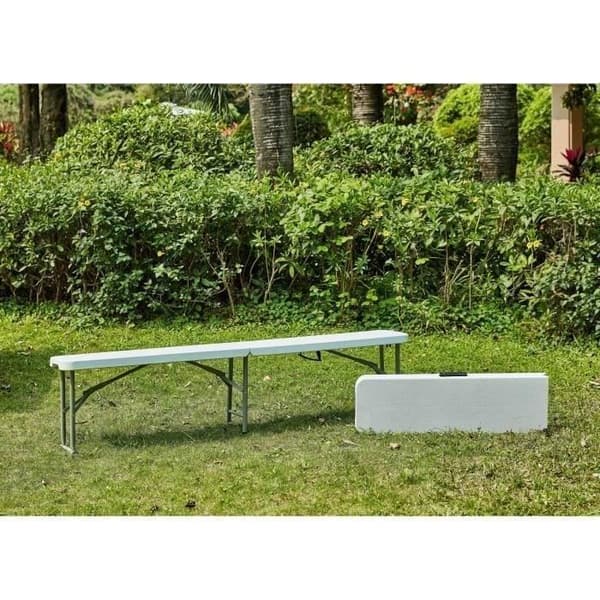 Fällbar bänk för mottagningsbord 180 cm