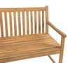 Miniatyrbillede 6 af 8: 3-personers havebænk lyst akacietræ til terrasse altan klassisk design 120cm