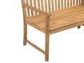 Miniatyrbillede 7 af 8: 3-personers havebænk lyst akacietræ til terrasse altan klassisk design 120cm