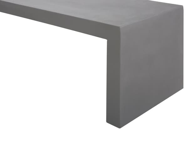Grå betonimiteret havebænk 150 x 40 cm 2-personers moderne industriel stil